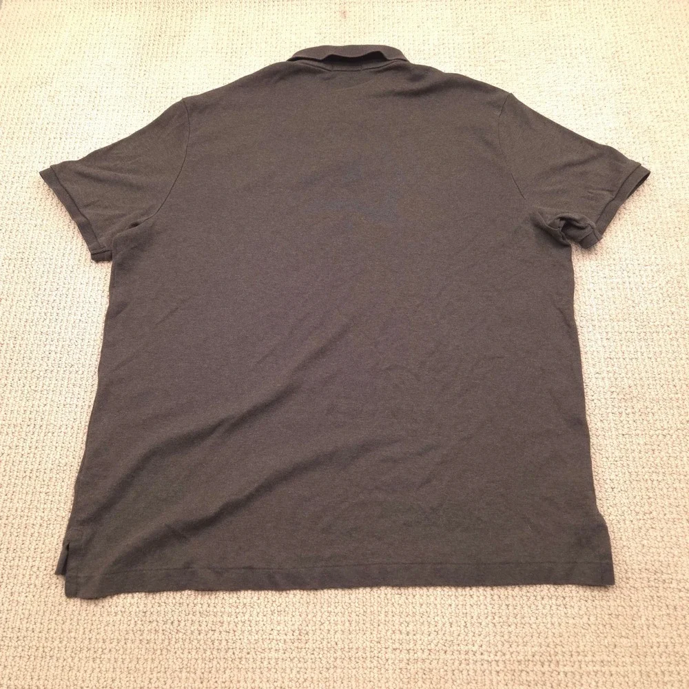 Polo Ralph‎ Lauren Classic Fit Heather Gray Cotton Polo Shirt Men XL